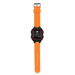 Wewoo Bracelet pour montre connectée Dragonne ajustable Garmin Forerunner 25 Orange