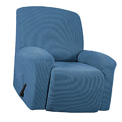 Housse De Canapé Inclinable élastique 1pc Housse Antidérapante Pour Fauteuil Souple Bleu