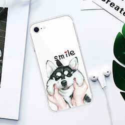 Coque en TPU impression de motifs souple chien pour votre Apple iPhone SE (2nd Generation)/8/7