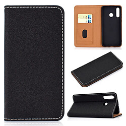 Wewoo Housse Étui Coque Etui en cuir avec rabat horizontal pour cartes magnétiques Huawei P30 Lite noir