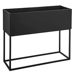 Avis Atmosphera, Createur D'Interieur Jardinière Rectangle Métal Noir x 2