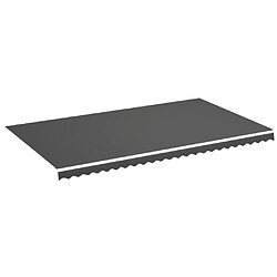 vidaXL Tissu de remplacement pour auvent Anthracite 6x3,5 m