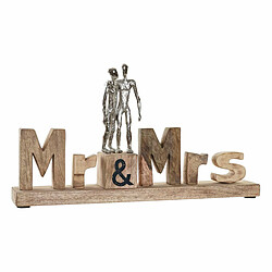 Figurine Décorative DKD Home Decor Mr & Mrs Argenté Aluminium (51 x 7,5 x 28 cm)