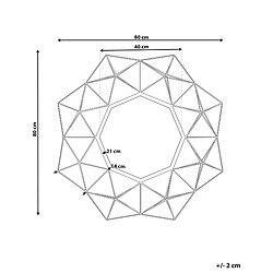 Avis Beliani Miroir GAILLAC Métal Doré