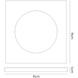 Avis Inspired Encastré Downlight Shallow Square Rim Only Clear, Nécessite 100035310 pour compléter l'article