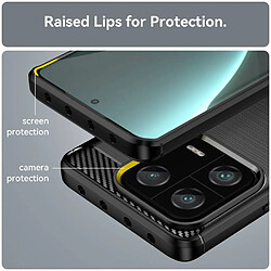 Avis Htdmobiles Coque pour Xiaomi 13 Pro 5G - housse etui silicone gel carbone + film ecran - NOIR