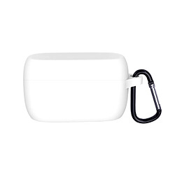 Coque en silicone avec boucle anti-perte blanc pour votre Jabra Elite 3