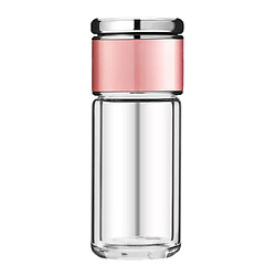 Bouteille D'eau Bouteille De Thé Portable Avec Passoire Invisible Cadeaux Pour Hommes Femmes Or Rose 280 Ml