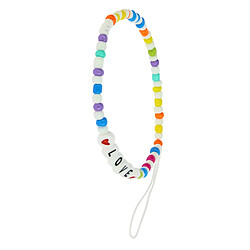 Avizar Bijou de Téléphone Multicolore Bracelet Love 25cm Collection Lovely