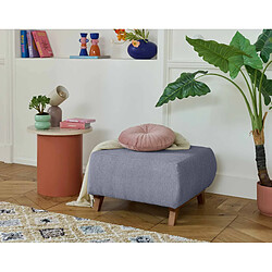 Bestmobilier Cristal - pouf modulable - 65 cm - en velours texturé