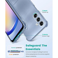 Coque Pour Samsung Galaxy A25 5G Silicone Transparente Angles Renforces + 2 Verres Trempes Little Boutik©