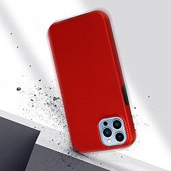 Avis Avizar Coque iPhone 13 Pro Max Arrière Rigide rouge et Avant Souple Transparent