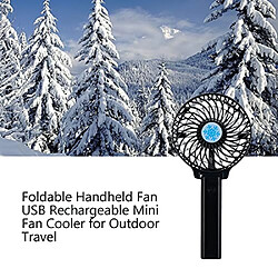 Acheter Ventilateurs USB Électriques Portables Noirs Mini Ventilateur Portable Avec 3 Vitesses Ventilateurs De Bureau Pliables Alimentés Par Batterie Rechargeables USB Pour Le Sport En Plein Air Au Bureau