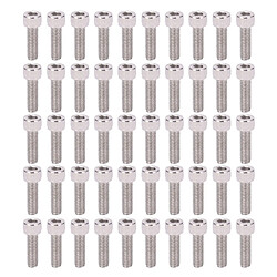 ComfortXL Lot de 50 vis à tête cylindrique à six pans creux en acier inoxydable 304 - m8x25 - matériel de fixation