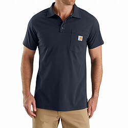 Polo CARHARTT Anti-transpiration - Bleu marine - T.L - 103569