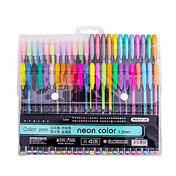 Gel Stylos Recharges Gel Rollerball Neon Glitter Pen Student Papeterie 10 ml - Multicolore