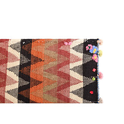 Vidal Tapis de laine 161x131 orange Jajim pas cher