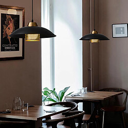 Avis Universal Lustre en fer forgé minimaliste, 220V sans lumière, E27 lumière lustre en fer forgé, salon, salle à manger, café-bar lustre, or noir