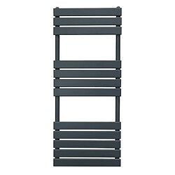 Monstershop Radiateur Sèche-Serviettes à Panneau Plat – 1200mm x 450mm – Gris Anthracite