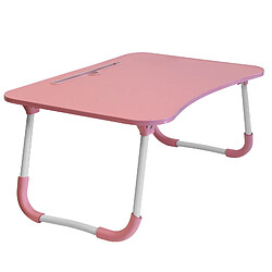 Avizar Table de lit Ordinateur portable Multi-usage Hauteur 26cm Pieds pliables rose