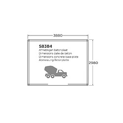 Avis Solid Abri jardin bois Dole - Modèle imprégné - 11.56 m² - 3.88 x 2.98 x 2.39 m - 28 mm