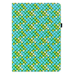 Etui en PU texture tissée multicolore avec support vert pour votre Xiaomi Pad 5/Pad 5 Pro