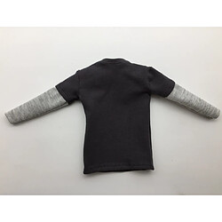 Avis T-shirt Long à Manches Doubles Gris Foncé Pour Homme à L'échelle 1/6 Pour Figurine De 12 ``