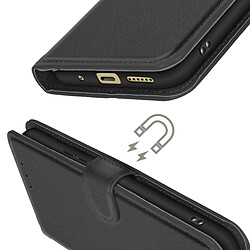 Acheter Avizar Étui pour Xiaomi Redmi 13 Clapet Portefeuille Languette Magnétique Noir