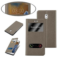 Cadorabo Coque Nokia 3 2017 Etui en Marron pas cher