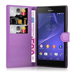 Cadorabo Coque Sony Xperia T3 Etui en Violet pas cher