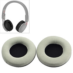 Wewoo Coussinets Mousse 2 PCS Pour Steelseries Siberia V2 / V1 Givre Bleu Gris Version Flanelle Casque Couverture De Protection Cache-Oreille