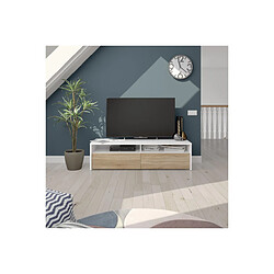 Loungitude Meuble TV LOLA 2 portes battantes