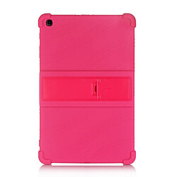 Coque en silicone souple avec béquille rose pour votre Samsung Galaxy Tab A 10.1 (2019) T515 T510