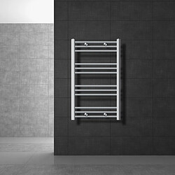 LuxeBath Radiateur de salle de bains Sahara Raccord latéral sèche-serviettes Chrome 600x800 mm