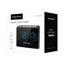 Kruger & Matz KM0812 Radio portable Horloge Numérique Noir