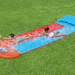 Bestway Toboggan aquatique H2OGO Tsunami Splash Ramp Toboggan double pas cher