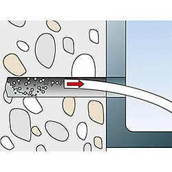 Avis Fischer 543582 Lot de 50 vis de béton A4 pour fixation de profilés métalliques, étagères en béton, en extérieur Gris 10 x 65 cm