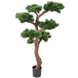 Pegane Plante artificielle haute gamme Spécial extérieur / PIN artificiel BONSAI UV - Dim : 150 x 90 cm