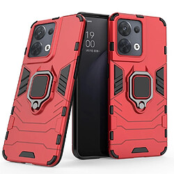 Htdmobiles Coque pour Oppo Reno 8 5G - housse etui rigide anti choc + film ecran - ROUGE