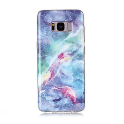 Wewoo Coque Souple Pour Galaxy S8 + Motif de dessin coloré Fabrication IMD Etui de protection en TPU ciel bleu