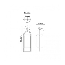 Luminaire Center Lanterne de jardin Maya Anthracite 1 ampoule 58,5cm