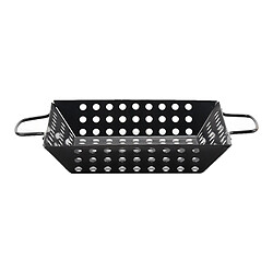 Carré Camping Grill Topper Barbecue Griller Casseroles Non-Bâton Barbecue Plateaux avec Poignées de Cuisson pour La Viande, Légumes, et Fruits de Mer