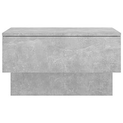 Acheter Maison Chic Table de chevet murale,Table de nuit Gris béton -MN39065