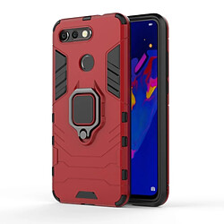 Wewoo Coque Housse de protection antichoc PC + TPU pour HuHonor View 20, avec support d'anneau magnétique (rouge)