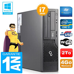 PC Fujitsu Esprimo E500 E85+ SFF Core I7-2600 RAM 4Go Disque 2 To Wifi W7 - Occasion