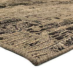 Thedecofactory Tapis VINTAGE LOOK NEW MOLOK 140x200 brun noir - Tapis VINTAGE LOOK NEW MOLOK 140x200 brun noir