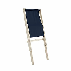 Inside 75 Fauteuil futon BOOGIE hêtre massif coloris bleu marine