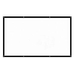 H120 Écran du projecteur Portable 120'' HD 16:9 Diagonale Pliable pour Maison Cinéma Blanc