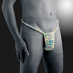 Totalcadeau String comestible homme bonbons multicolores