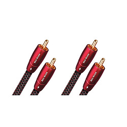 Audioquest Red River RCA - Paire de Câbles RCA de 1,5 m